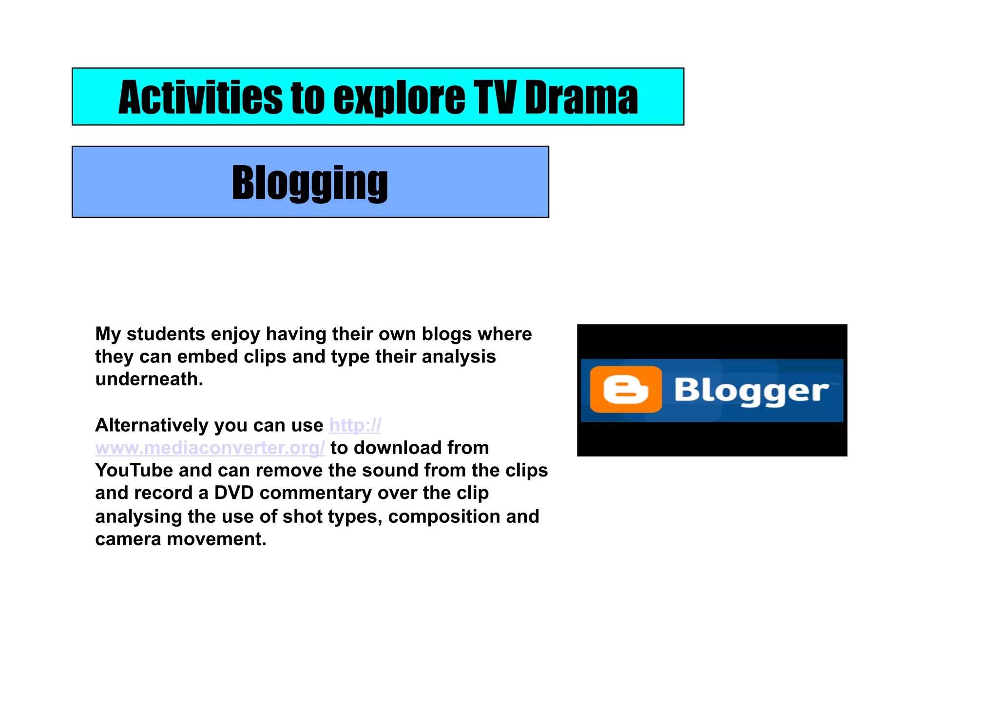 Approaches to TV Drama