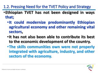 TVET Policy and Strategy on Core point ppt | PPT
