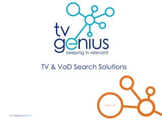 TV & VoD Search Solutions 