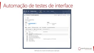 Automação de testes de interface
 