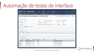 Automação de testes de interface
 