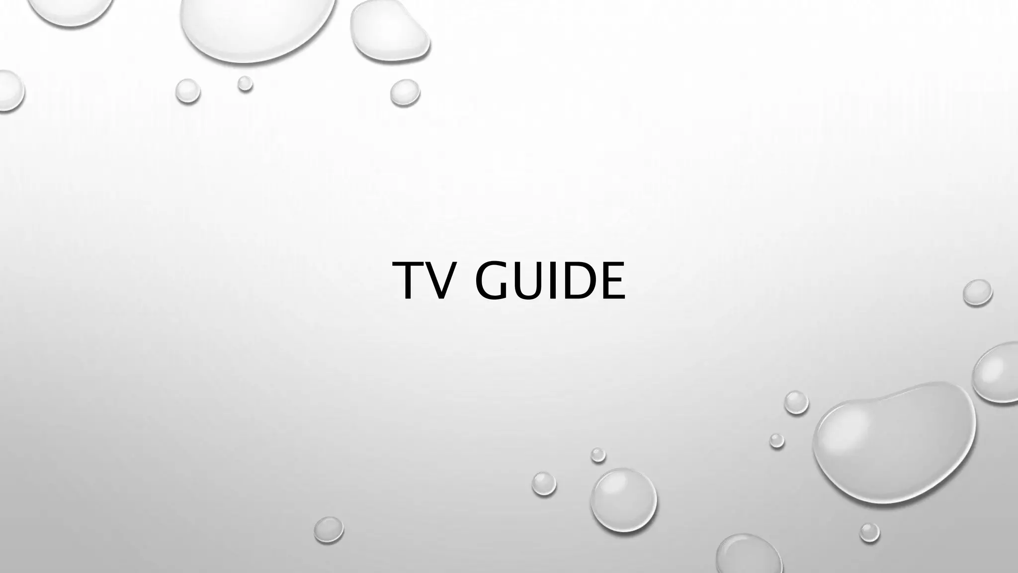 TV GUIDE