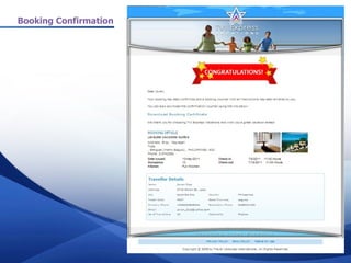 Booking Confirmation
 