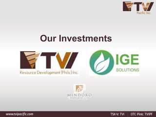 Our Investments
 