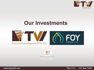Our Investments
 