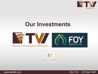 Our Investments
 