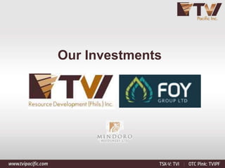 Our Investments
 