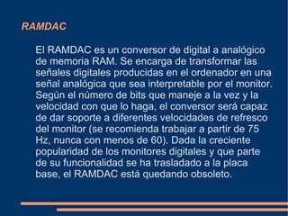 Tarjetas Gráficas y Monitores