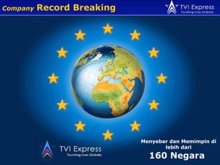 Menyebar d an  Memimpin di lebih dari 1 6 0  Negara   Company   Record Breaking 