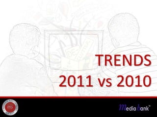 TRENDS
2011 vs 2010
 