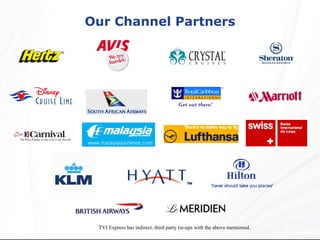 Our Channel Partners TVI Express has indirect, third party tie-ups with the above mentioned . 