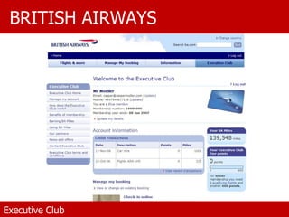 BRITISH AIRWAYS Executive Club 