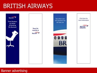 BRITISH AIRWAYS Banner advertising 