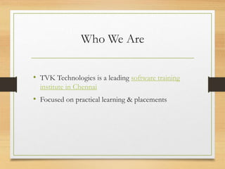 Best Software Training Institute in Chennai with Placement Support | PDF
