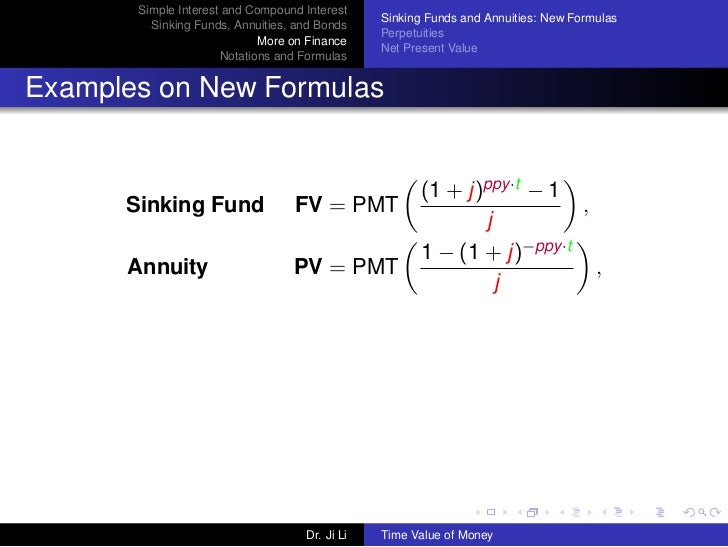 pv of annuity formula