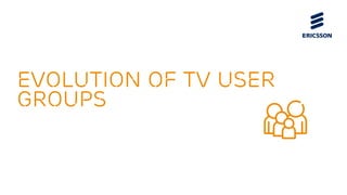 Evolution of TV user
groups
 