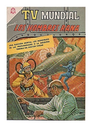 TV mundial Los hombres rana, revista completa,  15 enero 1966 Novaro 