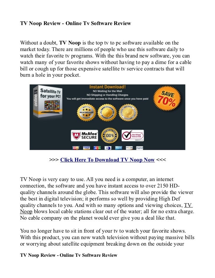 Tv Noop Online Tv Software 