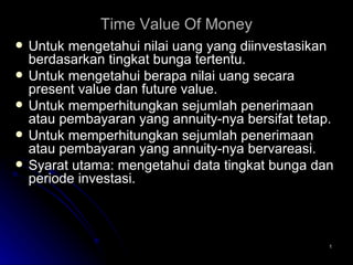 Time Value Of Money ,[object Object],[object Object],[object Object],[object Object],[object Object]