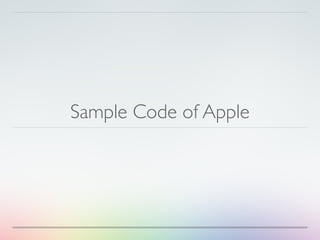 Sample Code of Apple
 