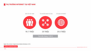 www.tvplus.com.vn
05
NGƯỜI DÙNG INTERNET TẠI VIỆT NAM
Nguồn: Cimigo Netcitizens
38
36
19
7
0
5
10
15
20
25
30
35
40
15-24 ...