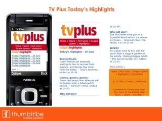 TV Plus Today’s Highlights 