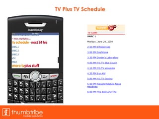 TV Plus TV Schedule 