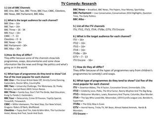 TV research | PPTX
