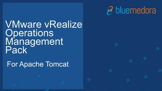 CALMING THE STORM:
HOW TO MINIMIZE IT ALERTS
Greg Hohertz
Principal Solution Architect
VMware vRealize
Operations
Management
Pack
For Apache Tomcat
 