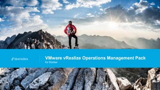 CALMING THE STORM:
HOW TO MINIMIZE IT ALERTS
Greg Hohertz
Principal Solution Architect
VMware vRealize
Operations
Management
Pack
For Docker
 