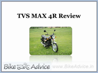 TVS MAX 4R Review 