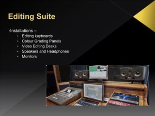 Tv studio and editing suite - Broadcast