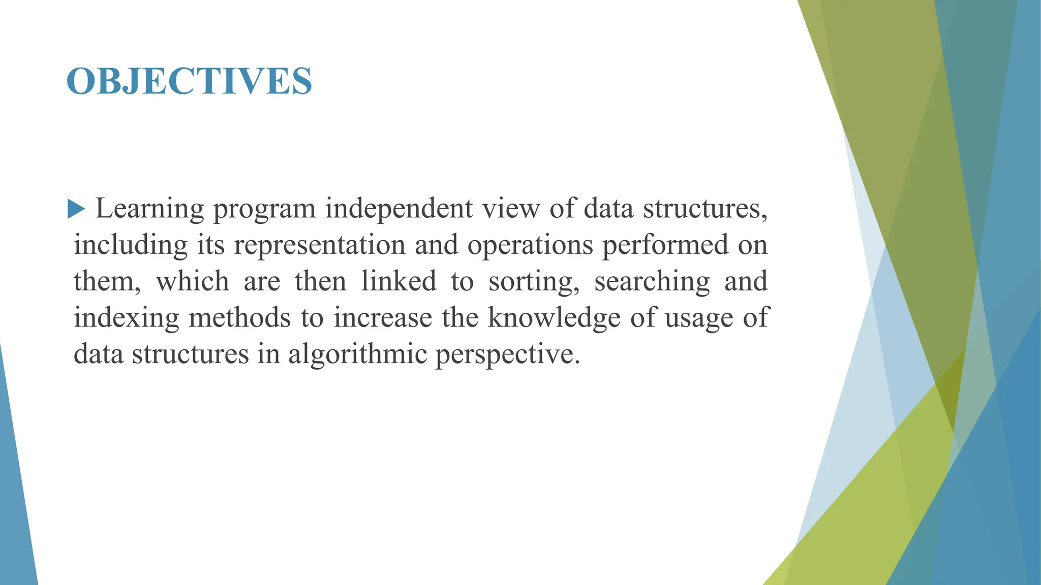 Data Structures unit I Introduction - data types | PPTX