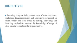 Data Structures unit I Introduction - data types | PPTX
