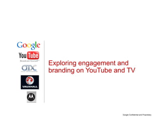 Exploring engagement and branding on YouTube and TV 