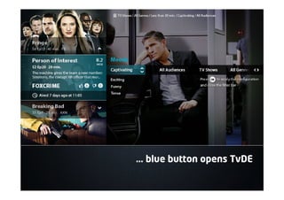 … blue button opens TvDE
 