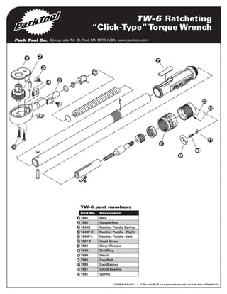 Tw 6 parts diagram
