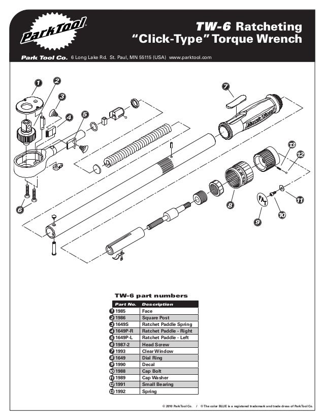 Tw 6 Parts Diagram