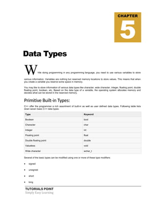 C++ Tutorial | PDF