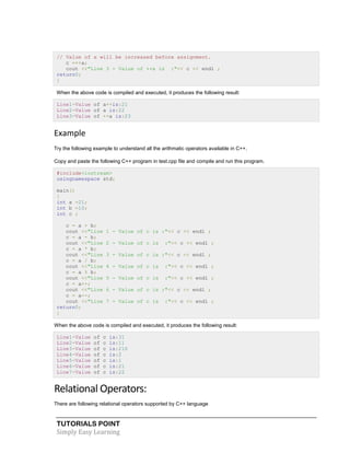 C++ Tutorial | PDF