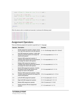 C++ Tutorial | PDF