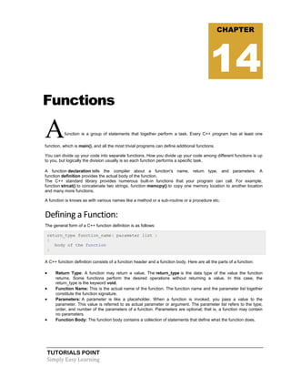 C++ Tutorial | PDF