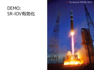 IIJ Technical WEEK 2015
DEMO:
SR-IOV有効化
 