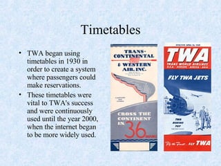 Twa And Its Impact On The Aviation Industry | PPT