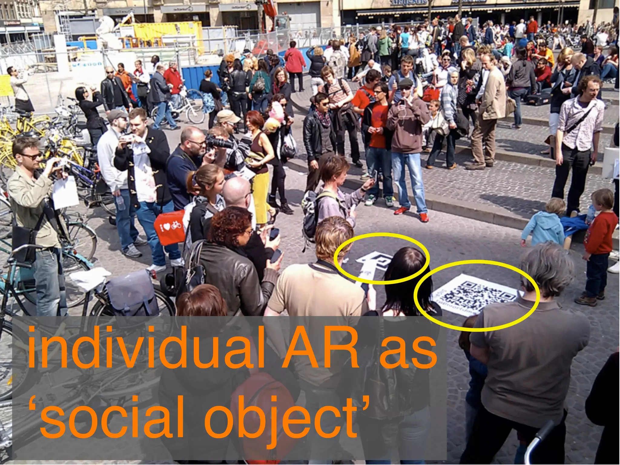 individual AR as
ʻsocial objectʼ
 