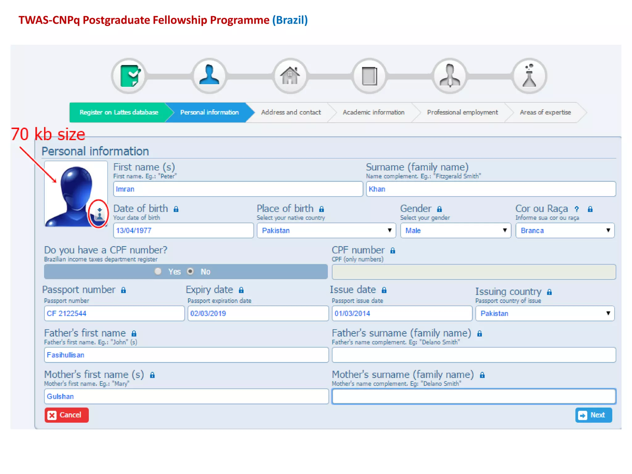 TWAS-CNPq Postgraduate Fellowship Programme (Brazil)
 