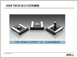 AXIS P3304/-V – discreet HDTV video surveillanceAXIS P3304-VAXIS P3301AXIS P3301-VAXIS P3304VGATamper-resistant casingVGA Vandal-resistant casing1 MP, HDTV 720pTamper-resistant casing 1 MP, HDTV 720p Vandal-resistant casing New 2010!New 2010!Vari-focal, two-way audio, alarm in/out, WDR