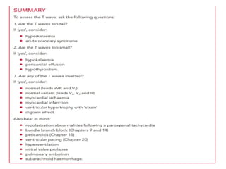 T WAVE IN ECG AND ITS ABNORMALITIES IN ECG | PPTX