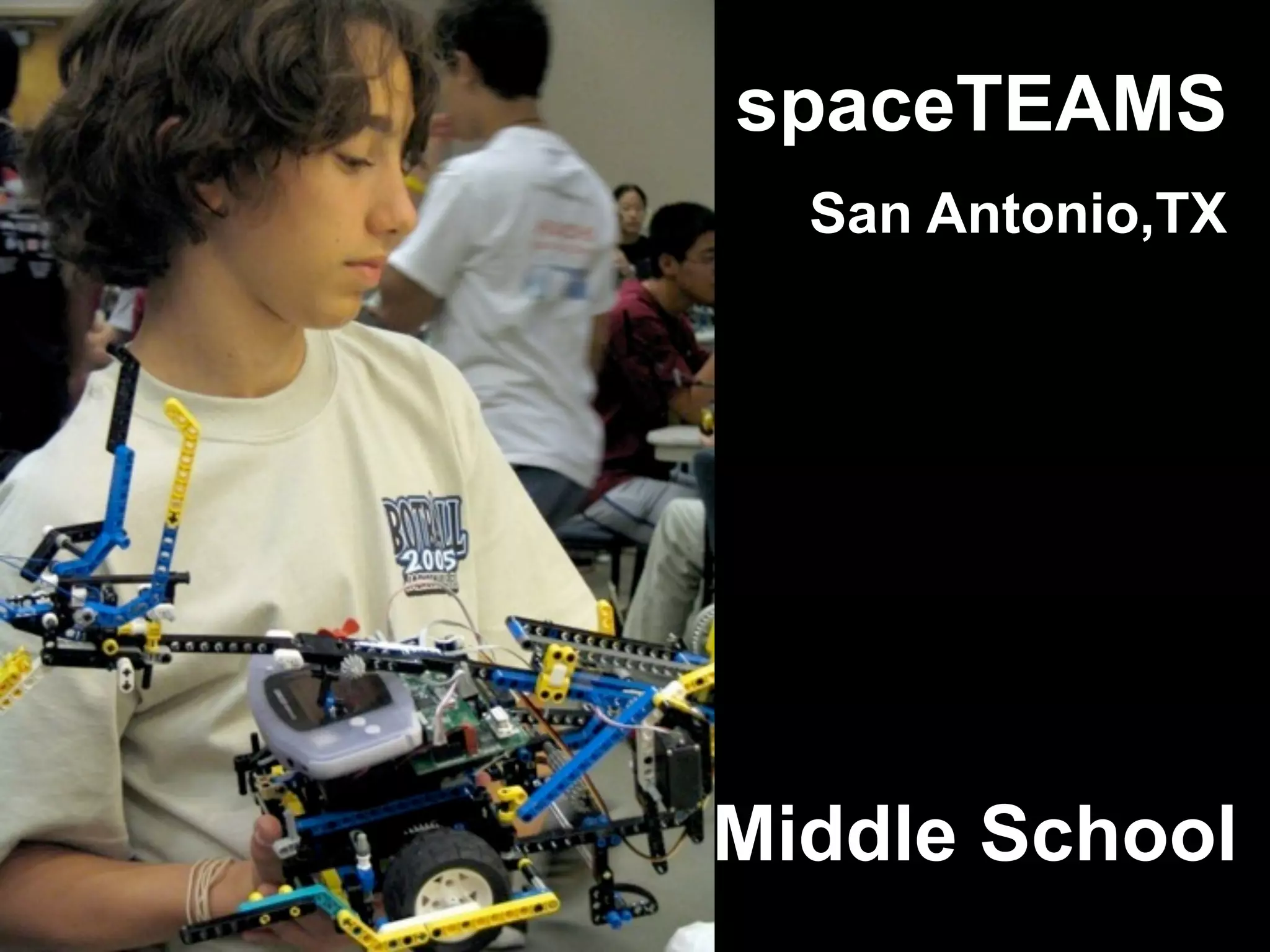 spaceTEAMS
San Antonio,TX
Middle School
 