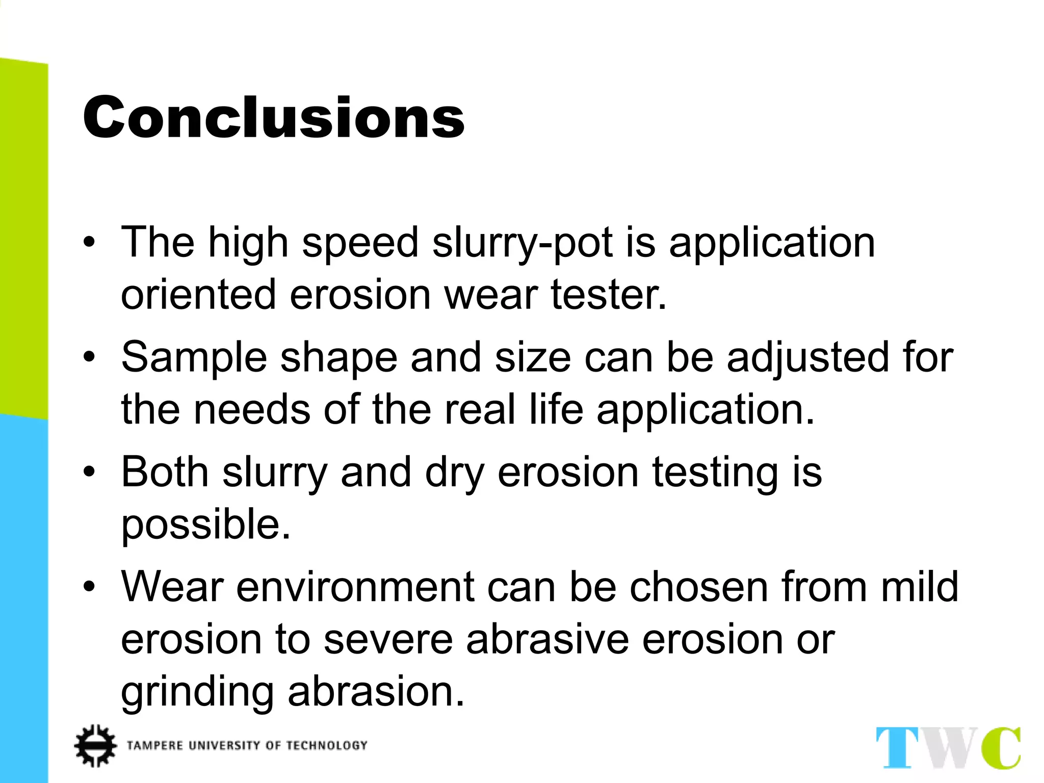 Hard rock tribology seminar - slurry and dry erosion wear testing | PPTX